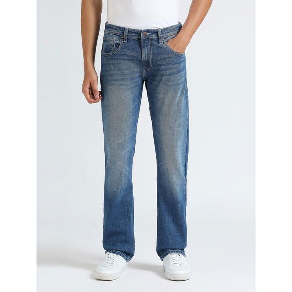 Pepe Jeans Holborne Men's Blue Mid Rise Straight Fit Denim Jeans Size 32 - Picture 1 of 11